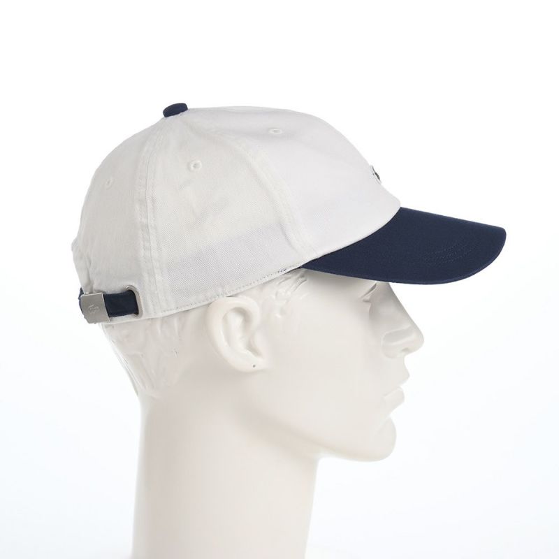 ラコステのキャップ ONE POINT BICOLOR CAP（ワンポイントバイカラーキャップ） L1272 ホワイト