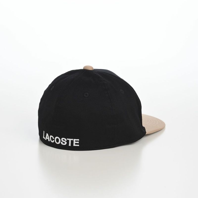 ラコステのキャップ BIG "WANI" BICOLOR CAP（ビッグワニバイカラーキャップ） L1276 ブラック