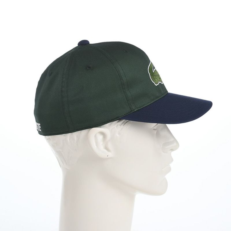 ラコステのキャップ BIG "WANI" BICOLOR CAP（ビッグワニバイカラーキャップ） L1276 グリーン