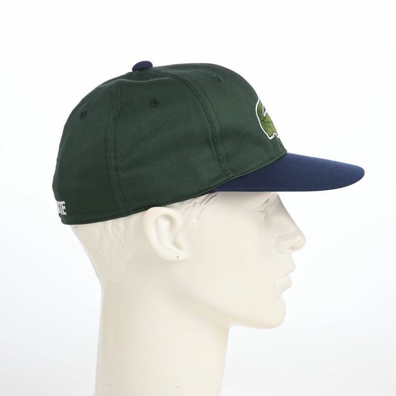 ラコステのキャップ BIG "WANI" BICOLOR CAP（ビッグワニバイカラーキャップ） L1276 グリーン