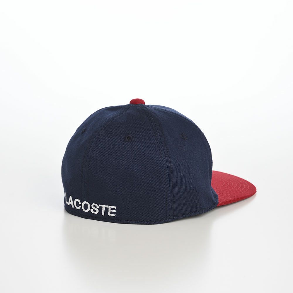ラコステのキャップ BIG "WANI" BICOLOR CAP（ビッグワニバイカラーキャップ） L1276 ネイビー