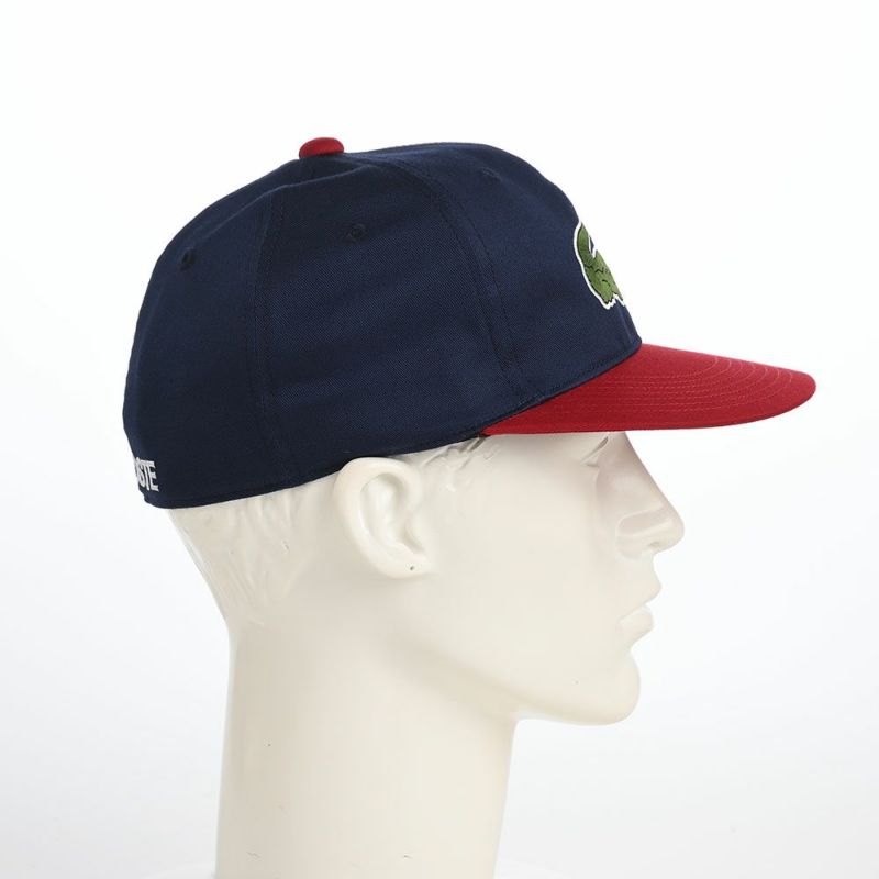 ラコステのキャップ BIG "WANI" BICOLOR CAP（ビッグワニバイカラーキャップ） L1276 ネイビー