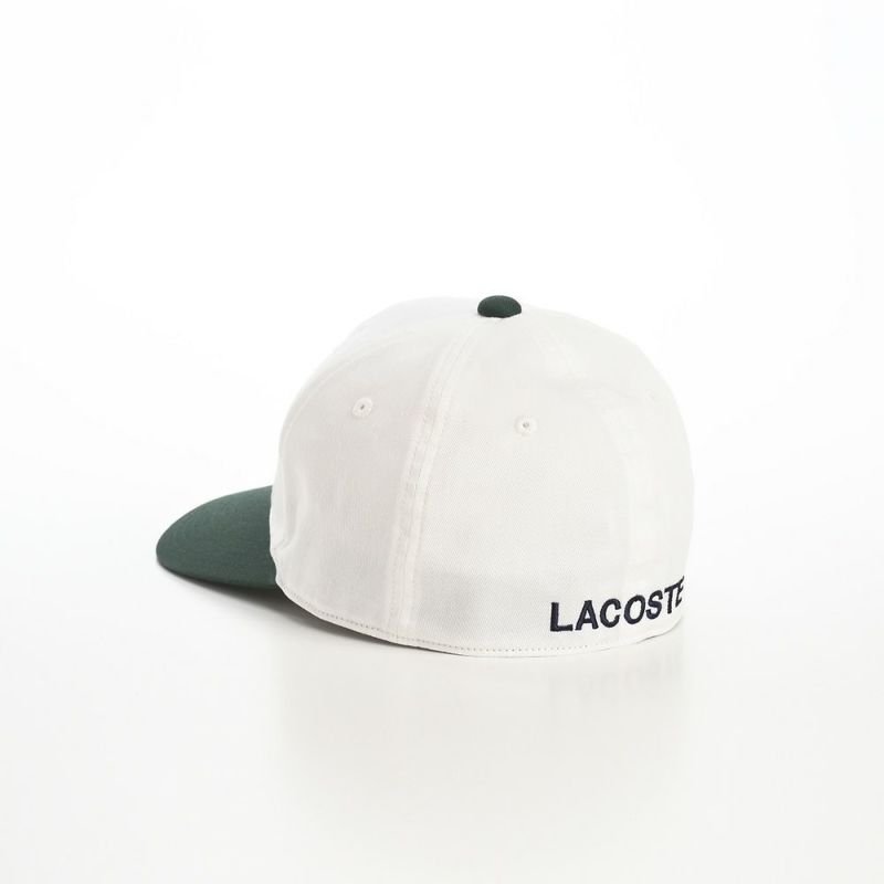 ラコステのキャップ BIG "WANI" BICOLOR CAP（ビッグワニバイカラーキャップ） L1276 ホワイト