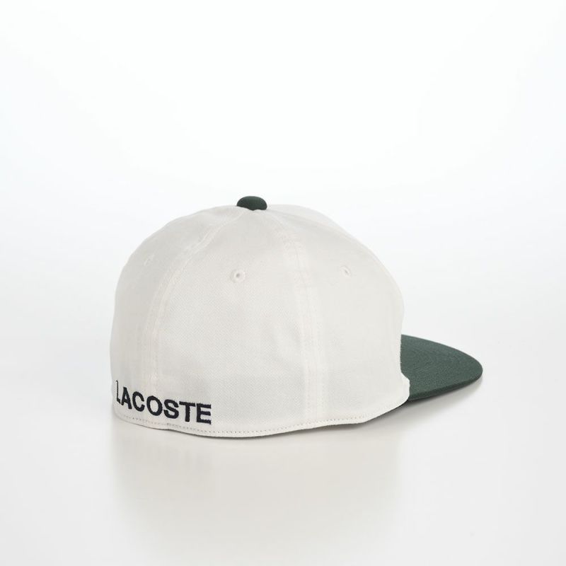 ラコステのキャップ BIG "WANI" BICOLOR CAP（ビッグワニバイカラーキャップ） L1276 ホワイト