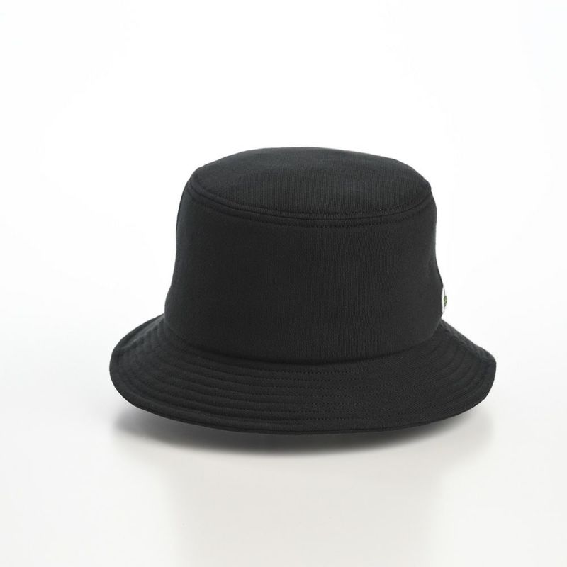 ラコステのバケットハット PRINT SWEAT BUCKET HAT（プリントスウェットバケットハット） L1268 ブラック