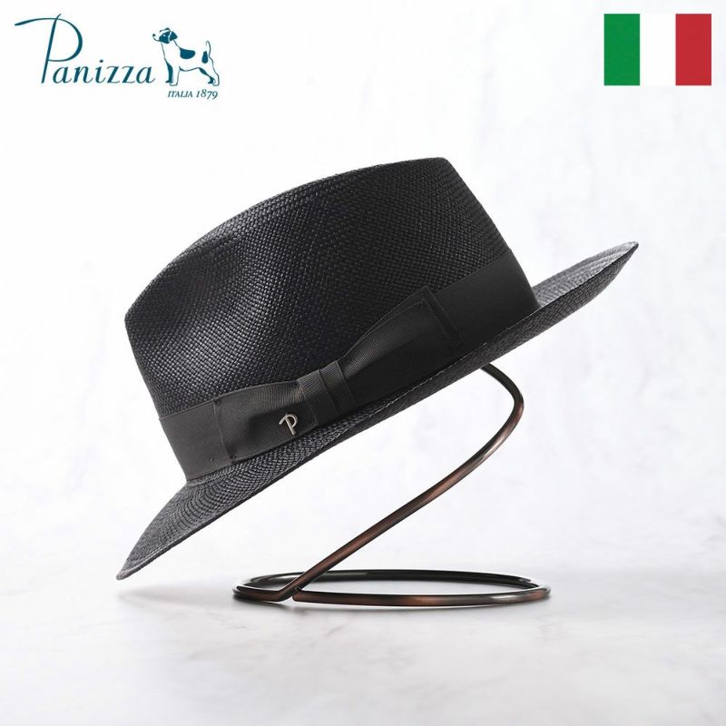 帽子 パナマハット パナマ帽 Panizza（パニッツァ） SARINAS FILO（サリーナス フィーロ） ブラック