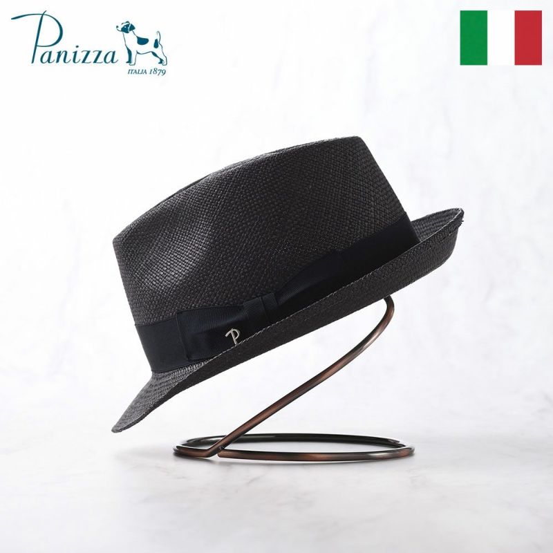 帽子 パナマハット パナマ帽 Panizza（パニッツァ） TENA MARE（テナ マーレ） ブラック