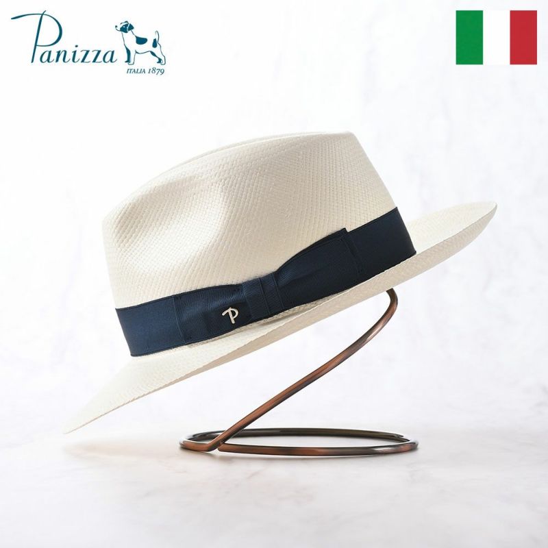 帽子 パナマハット パナマ帽 Panizza（パニッツァ） QUITO RAFFAELE（キト ラファエーレ） ブルー