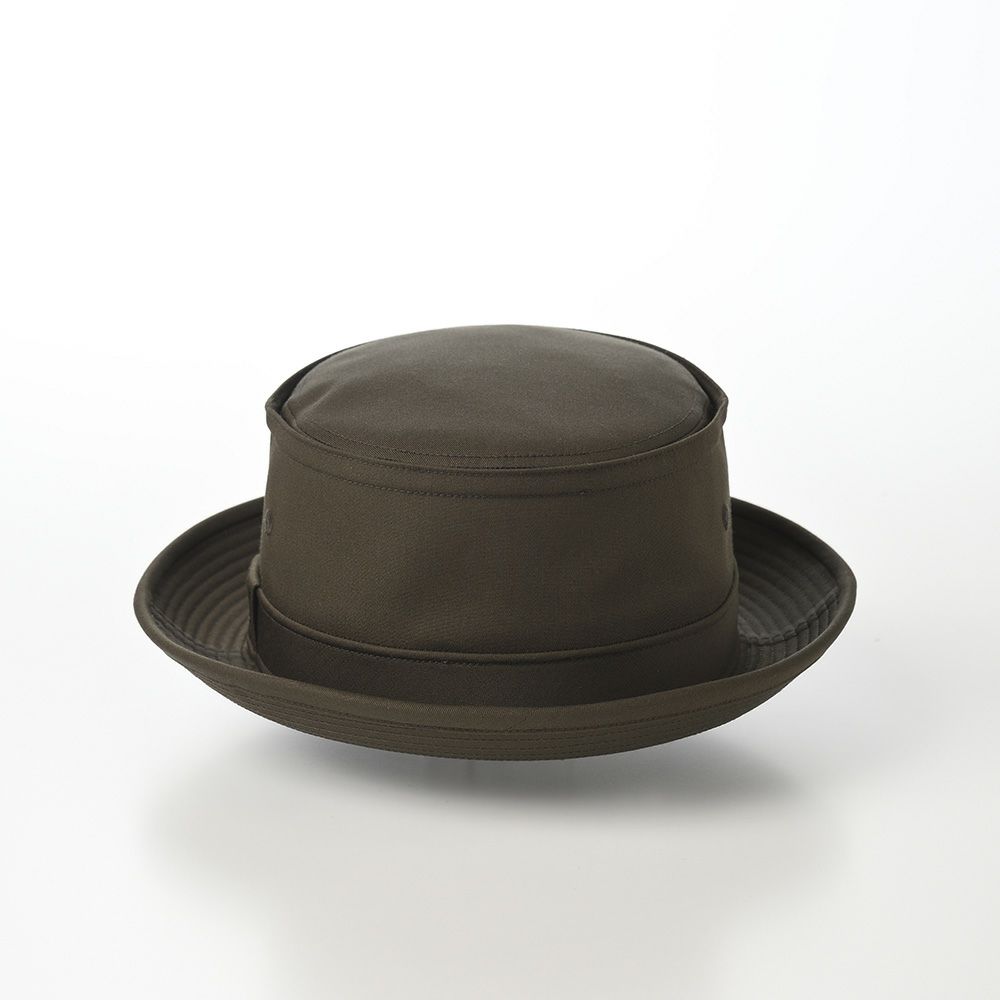ダックスのポークパイハット Pork-Pie Cotton Twill（ポークパイ コットンツイル） D1741 カーキ