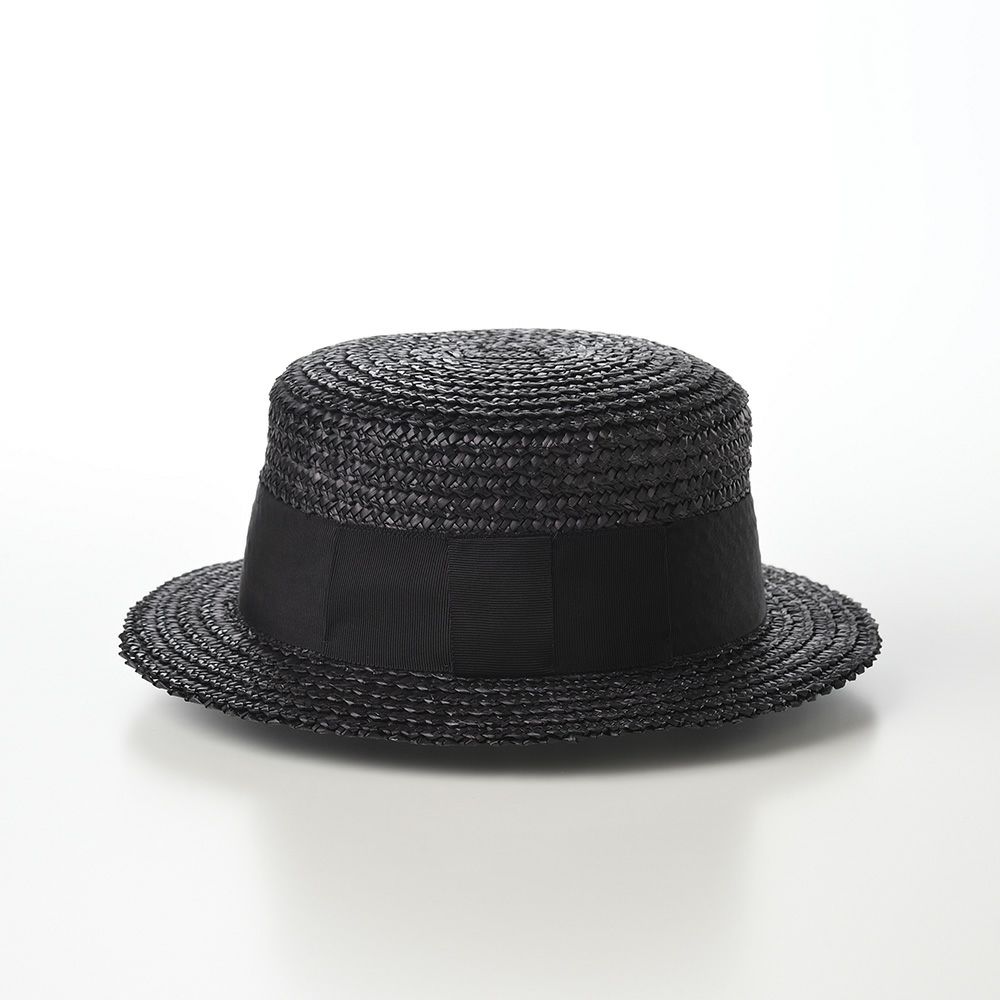 田中帽子店 カンカン帽 Hans（ハンス） UK-H048 ブラック | 帽子通販