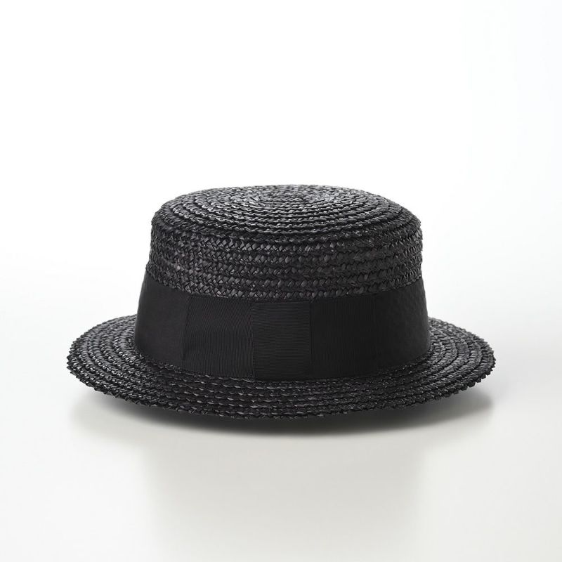 田中帽子店のカンカン帽 Hans（ハンス） UK-H048 ブラック