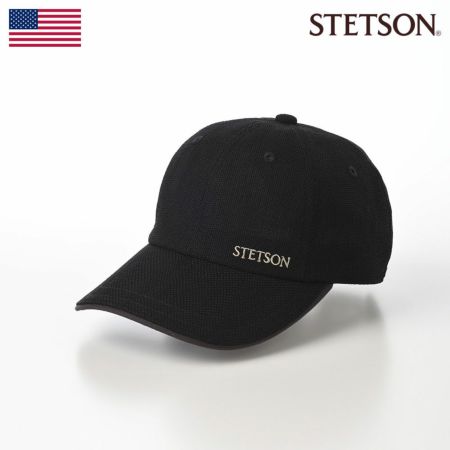 ステットソンのキャップ野球帽 LINETRON MIX CAP（リネトロン ミックス キャップ）SE705 ブラック