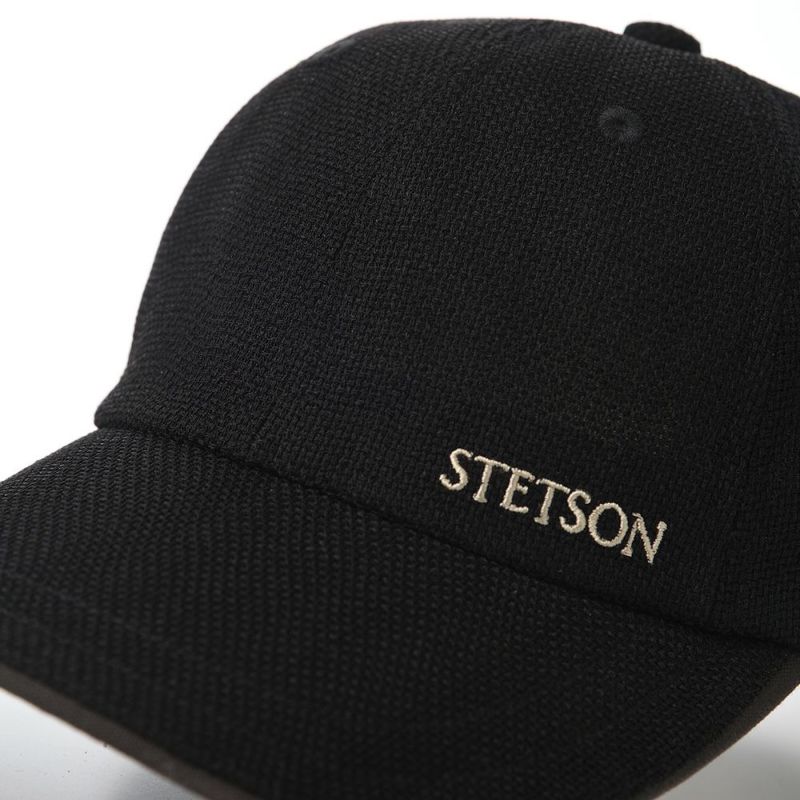 ステットソンのキャップ LINETRON MIX CAP（リネトロン ミックス キャップ）SE705 ブラック