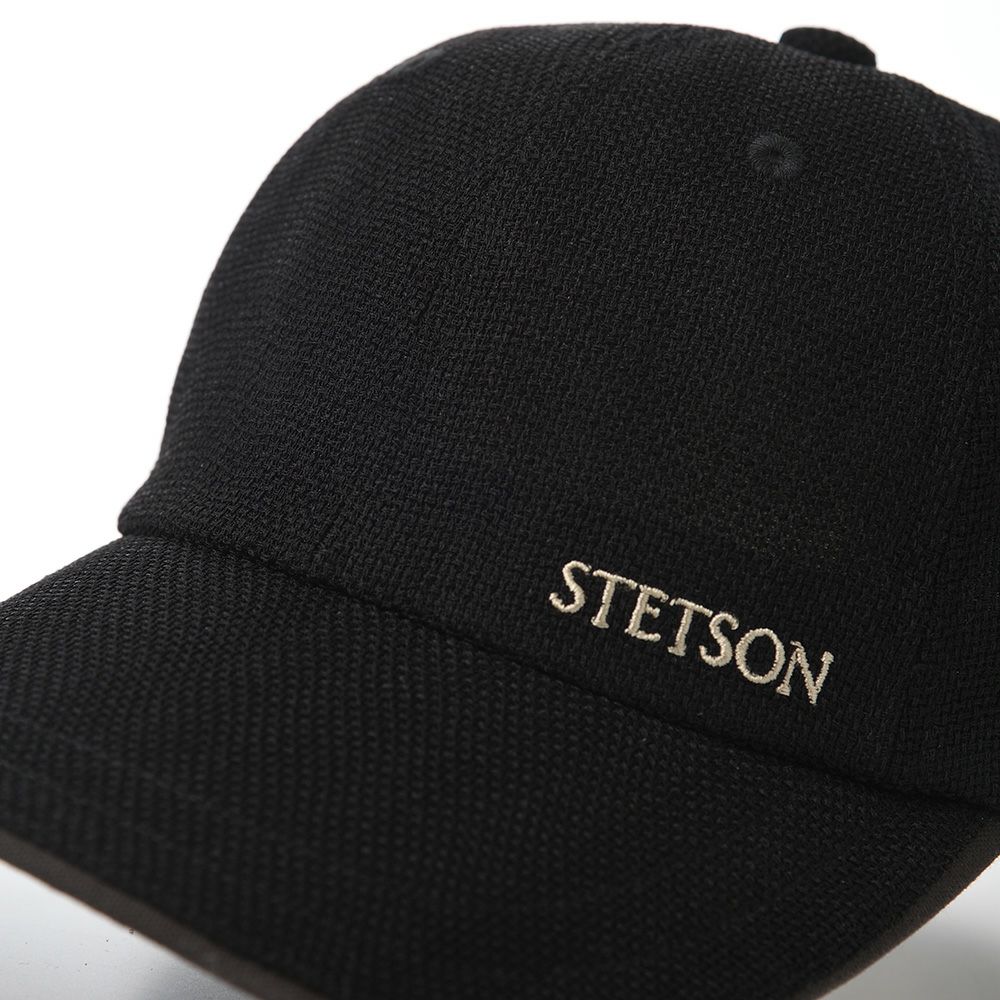 ステットソンのキャップ LINETRON MIX CAP（リネトロン ミックス キャップ）SE705 ブラック