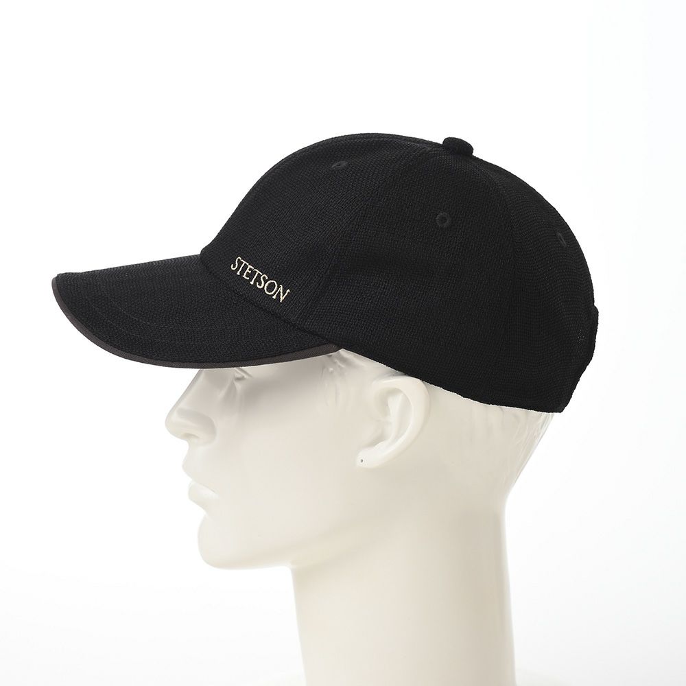ステットソンのキャップ LINETRON MIX CAP（リネトロン ミックス キャップ）SE705 ブラック