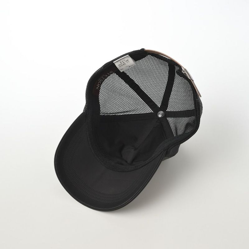 ステットソンのキャップ WASHABLE LEATHER CAP（ウォッシャブル レザー キャップ）SE709 ブラック