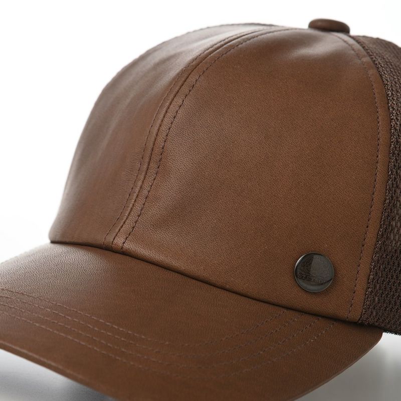 ステットソンのキャップ WASHABLE LEATHER CAP（ウォッシャブル レザー キャップ）SE709 ブラウン