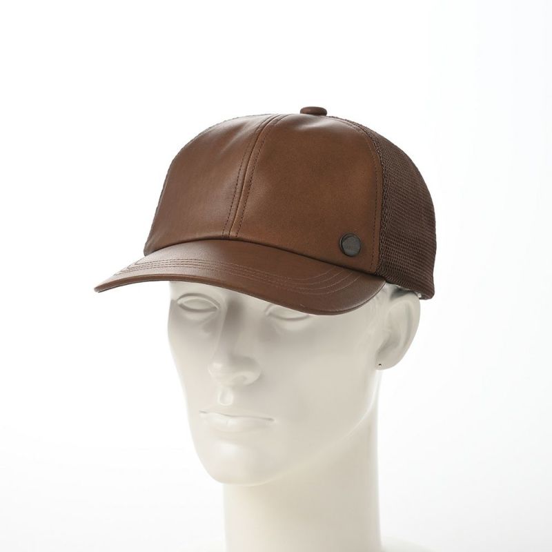 ステットソンのキャップ WASHABLE LEATHER CAP（ウォッシャブル レザー キャップ）SE709 ブラウン