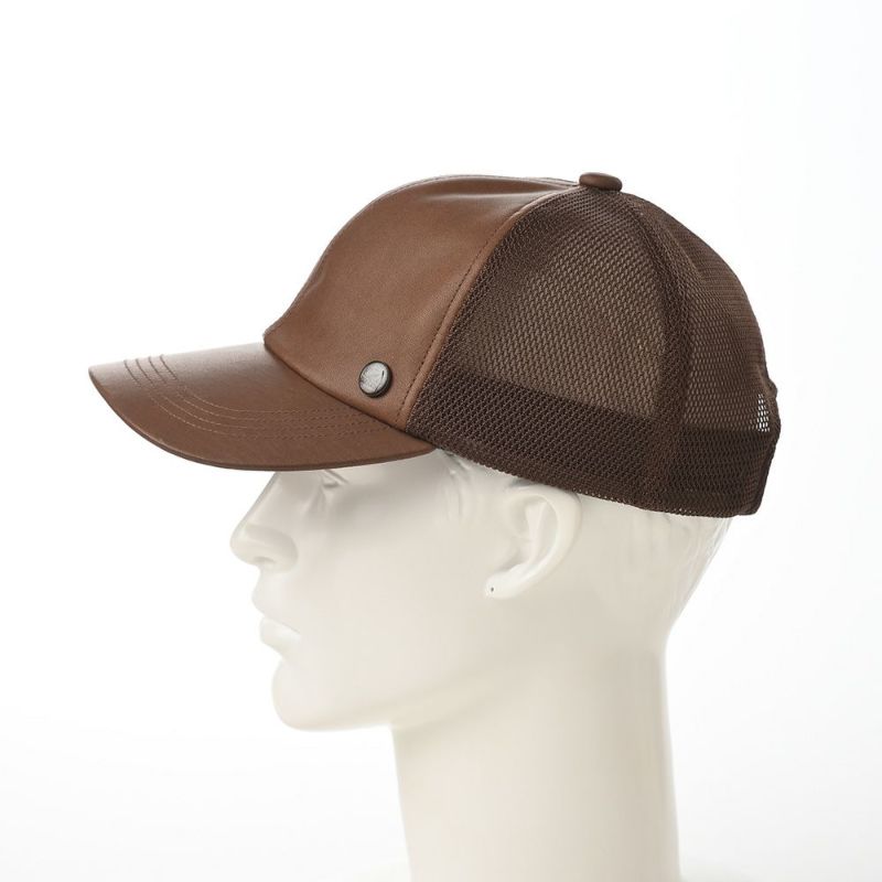 ステットソンのキャップ WASHABLE LEATHER CAP（ウォッシャブル レザー キャップ）SE709 ブラウン