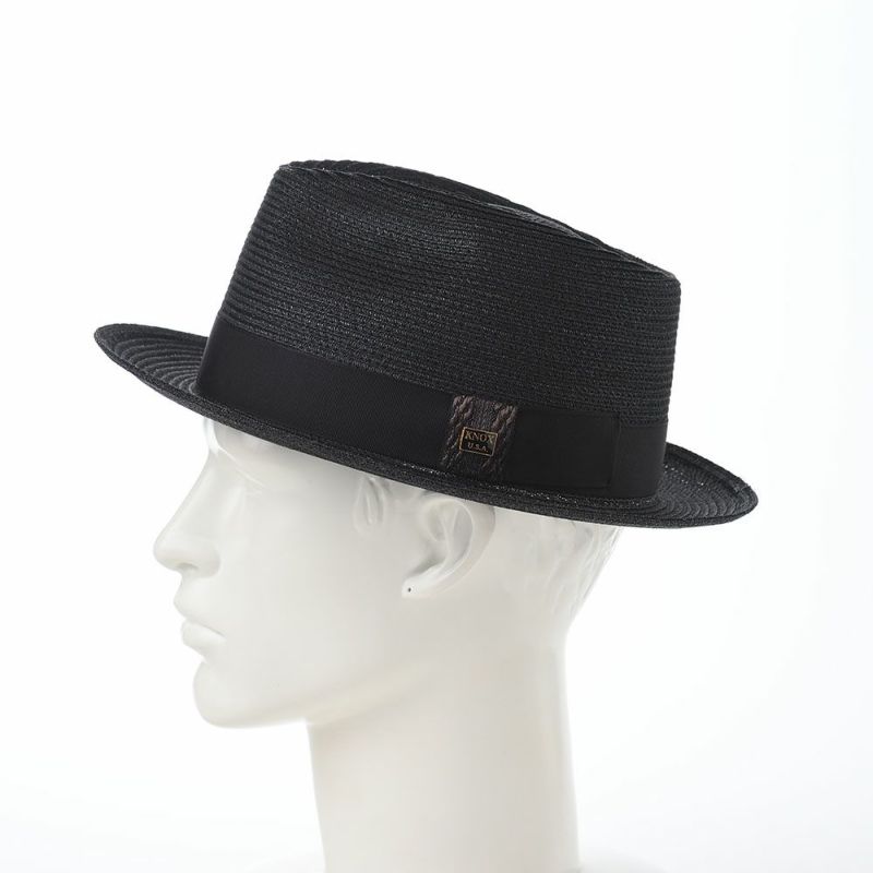ノックスのブレードハット Linen Braid Hat（リネン ブレード ハット）PK ブラック