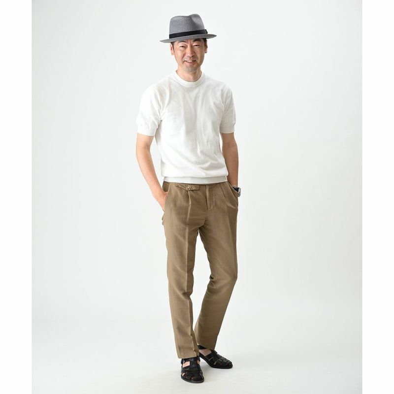 ノックスのブレードハット Linen Braid Hat（リネン ブレード ハット）PK グレー