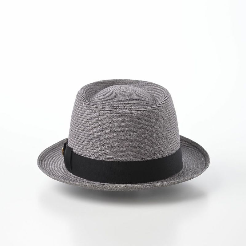 ノックスのブレードハット Linen Braid Hat（リネン ブレード ポークパイ）ポークパイ グレー