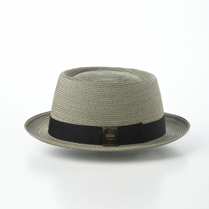 ノックスのブレードハット Linen Braid Hat（リネン ブレード ポークパイ）ポークパイ オリーブ