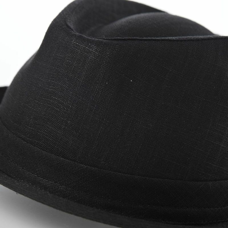 マローネのソフトハット Trilby Linen（トリルビー リネン） MT305 ブラック