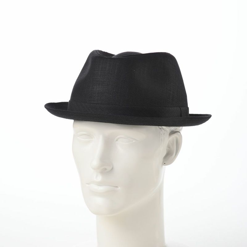 マローネのソフトハット Trilby Linen（トリルビー リネン） MT305 ブラック