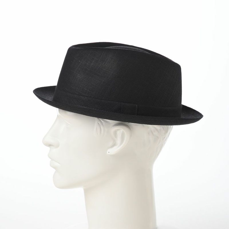 マローネのソフトハット Trilby Linen（トリルビー リネン） MT305 ブラック