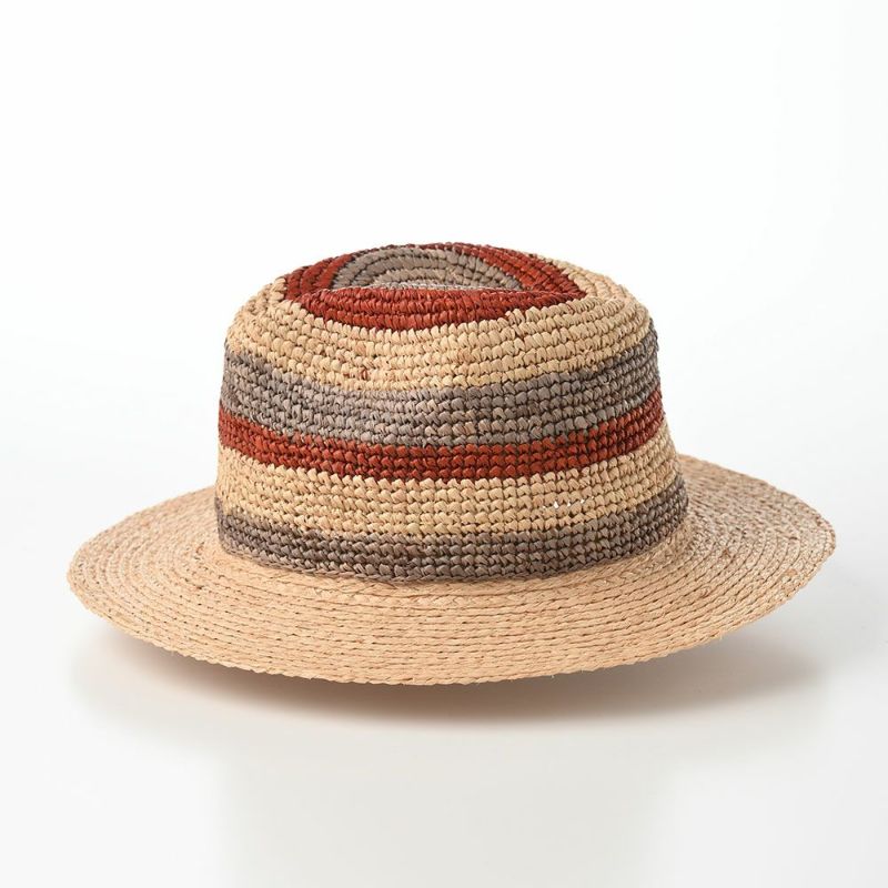 マローネのソフトハット Stripe Raffia（ストライプ ラフィア） 84161 ミックス