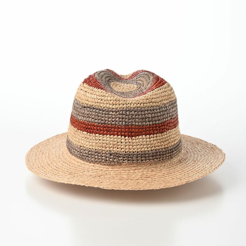 マローネのソフトハット Stripe Raffia（ストライプ ラフィア） 84161 ミックス