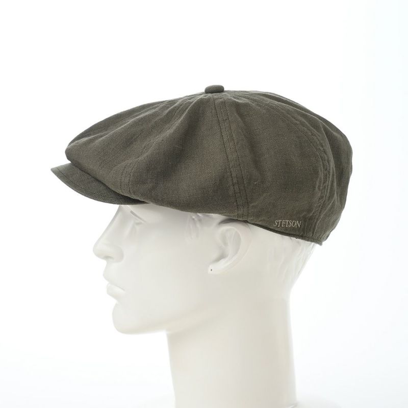 ステットソンのキャスケット LINEN CASQUETTE（リネンキャスケット）SE721 カーキ