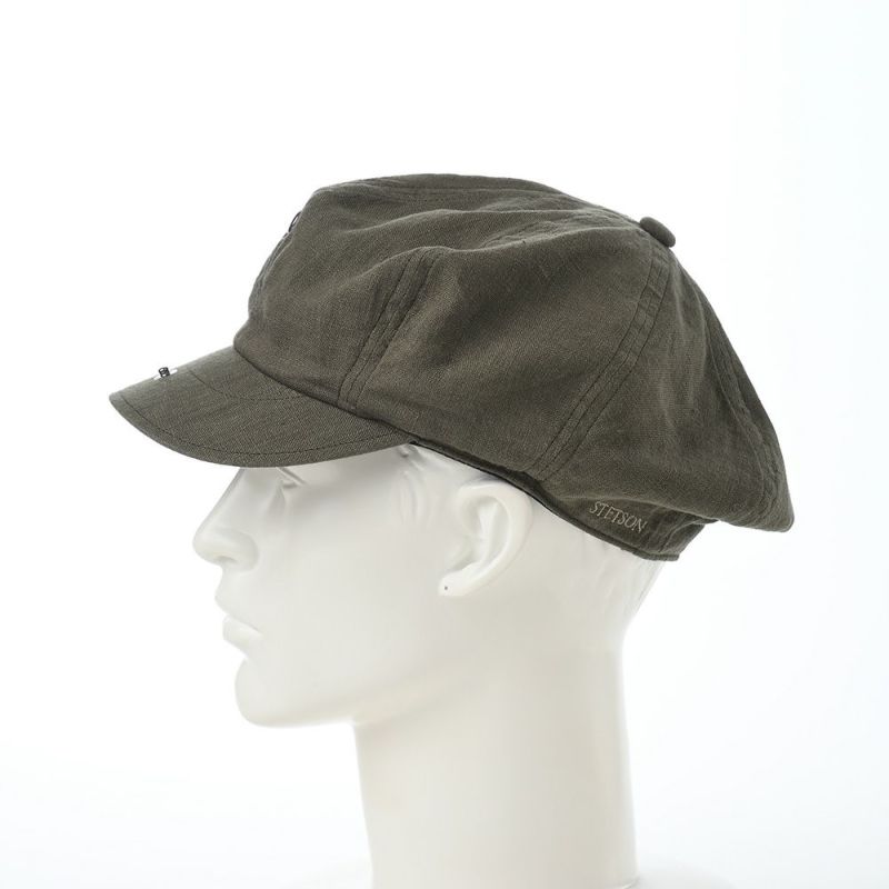 ステットソンのキャスケット LINEN CASQUETTE（リネンキャスケット）SE721 カーキ