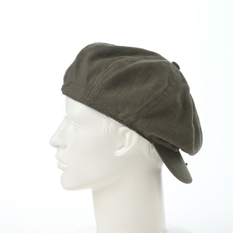 ステットソンのキャスケット LINEN CASQUETTE（リネンキャスケット）SE721 カーキ