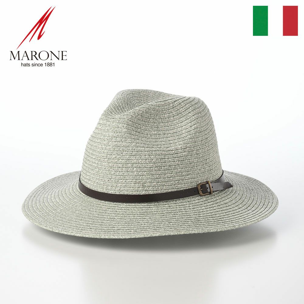 マローネのブレードハット Belt Band Braid Hat（ベルトバンド ブレードハット） 83479 グレー