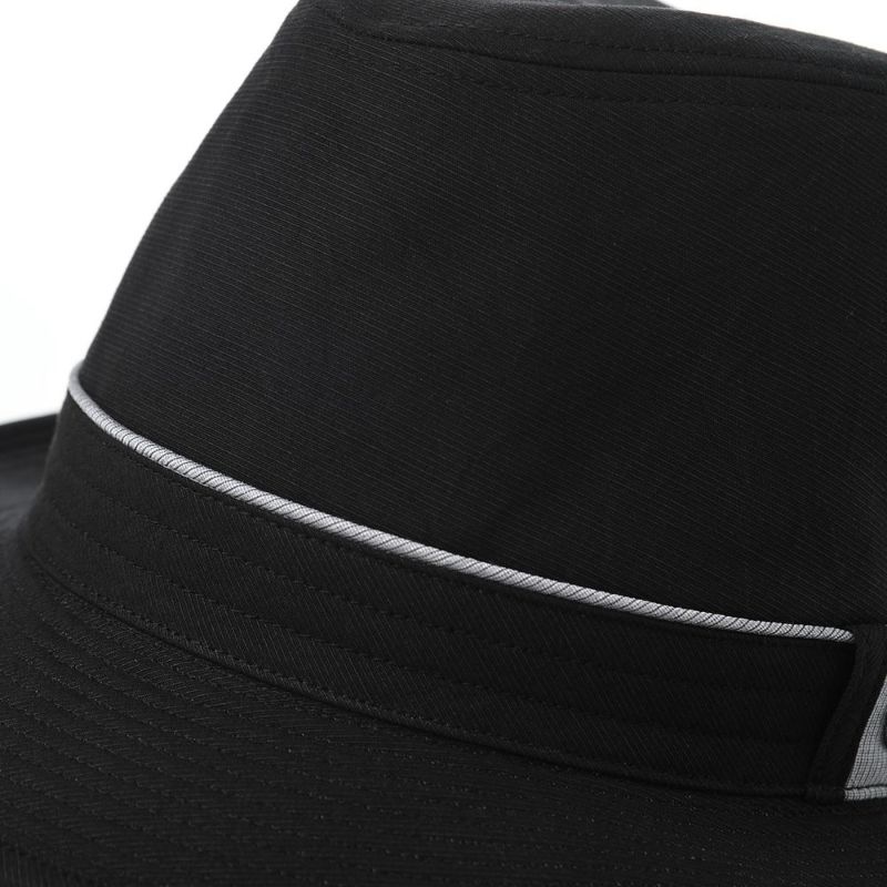 ダックスのソフトハット Hat Grosgrain（ハット グログラン） D1752 ブラック