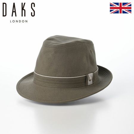 ダックスのソフトハット Hat Grosgrain（ハット グログラン） D1752 カーキ