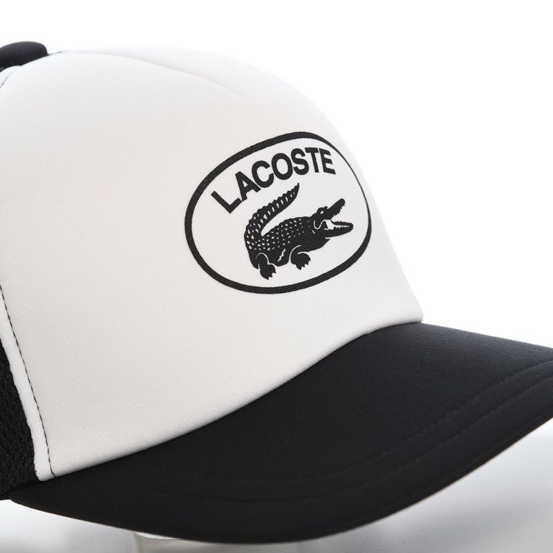 ラコステのキャップ OVAL LOGO MESH CAP（オーバルロゴメッシュキャップ） L1264 ブラック