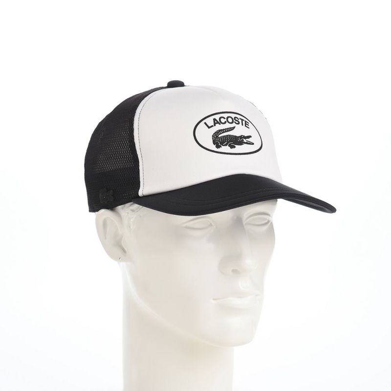 ラコステのキャップ OVAL LOGO MESH CAP（オーバルロゴメッシュキャップ） L1264 ブラック