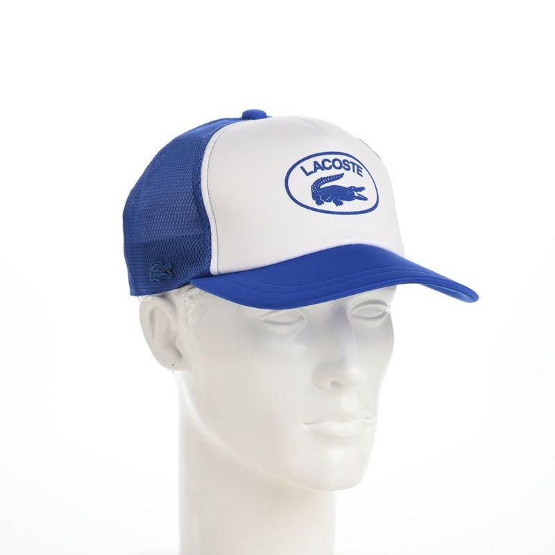 ラコステのキャップ OVAL LOGO MESH CAP（オーバルロゴメッシュキャップ） L1264 ブルー