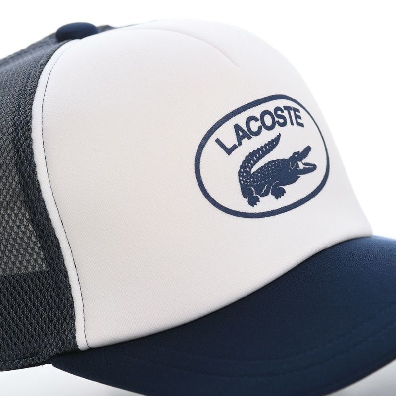 ラコステのキャップ OVAL LOGO MESH CAP（オーバルロゴメッシュキャップ） L1264 ネイビー