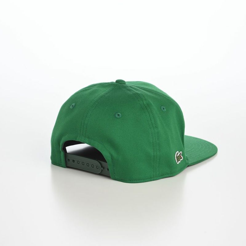 ラコステのキャップ ARCH LOGO FLAT VISOR CAP（アーチロゴフラットバイザーキャップ） L1273 グリーン