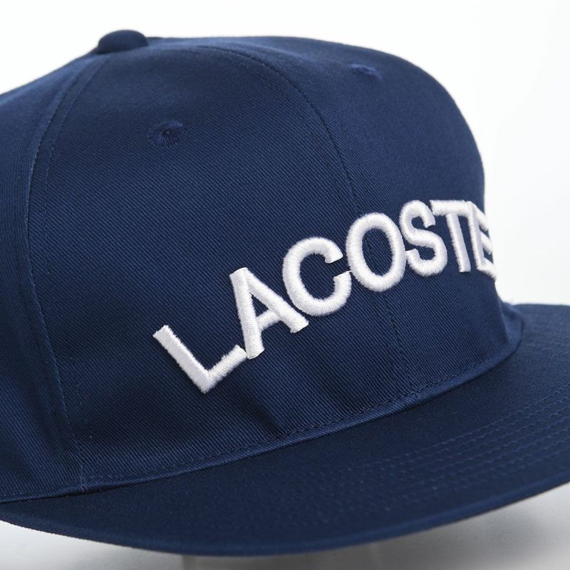 ラコステのキャップ ARCH LOGO FLAT VISOR CAP（アーチロゴフラットバイザーキャップ） L1273 ネイビー