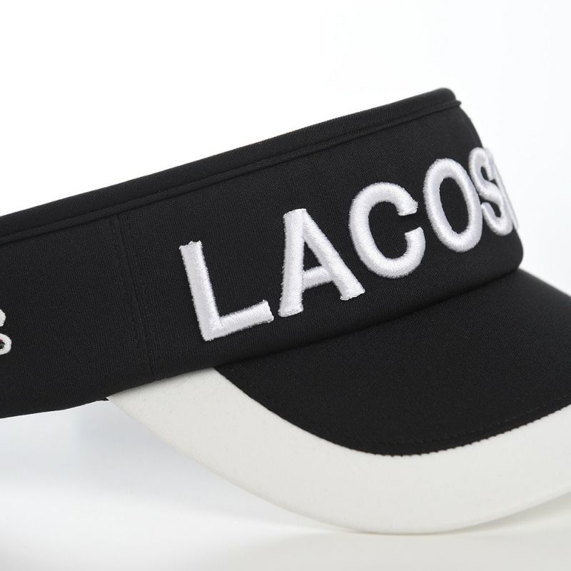 ラコステのサンバイザー LOGO VISOR（ロゴバイザー） L1277 ブラック