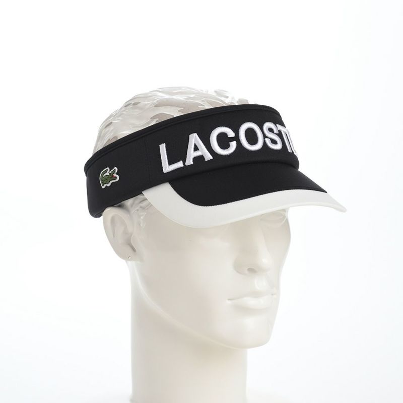 ラコステのサンバイザー LOGO VISOR（ロゴバイザー） L1277 ブラック