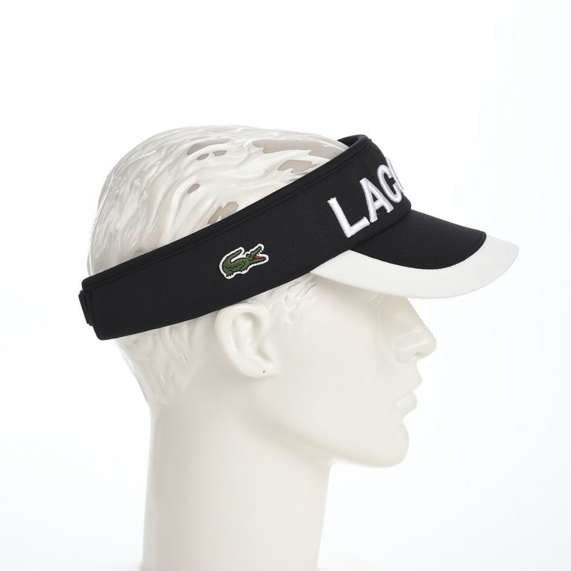 ラコステのサンバイザー LOGO VISOR（ロゴバイザー） L1277 ブラック