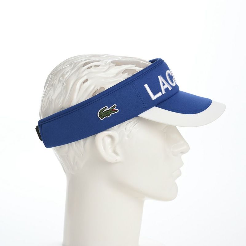 ラコステのサンバイザー LOGO VISOR（ロゴバイザー） L1277 ブルー