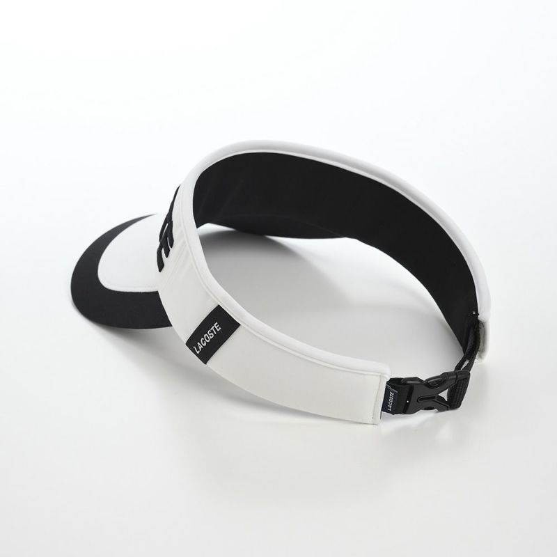 ラコステのサンバイザー LOGO VISOR（ロゴバイザー） L1277 ホワイト