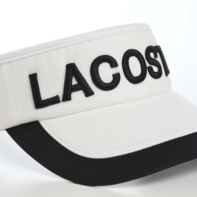 ラコステのサンバイザー LOGO VISOR（ロゴバイザー） L1277 ホワイト